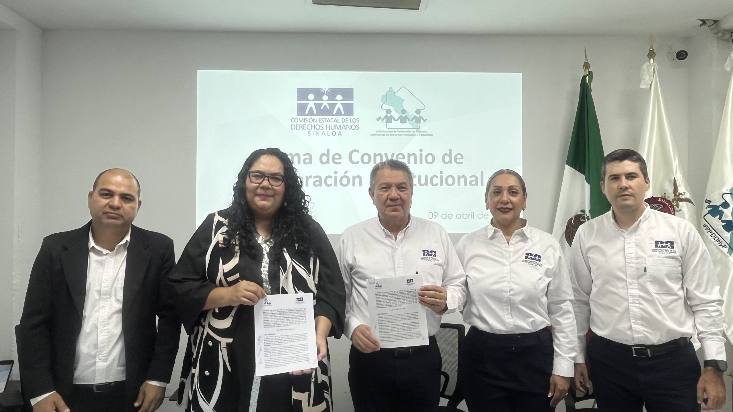CEDH SINALOA Y EL IPPPDHyP FORMALIZAN CONVENIO DE COLABORACIÓN