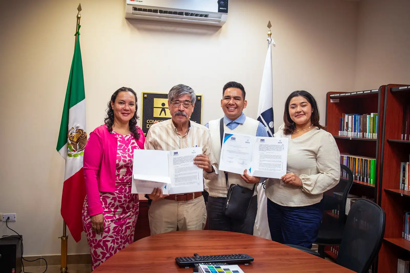 CEDH Sinaloa y Asociación de Ciegos Sinaloa, I.A.P. firman convenio de colaboración