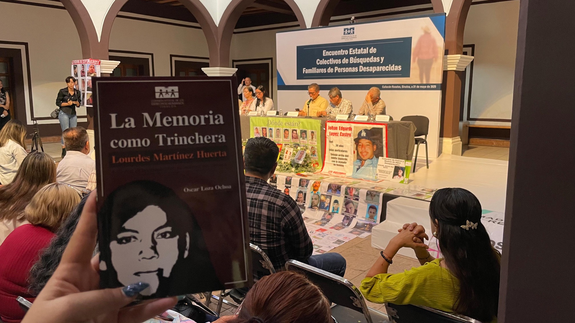 CEDH presenta el libro “La Memoria como Trinchera; Lourdes Martínez Huerta”