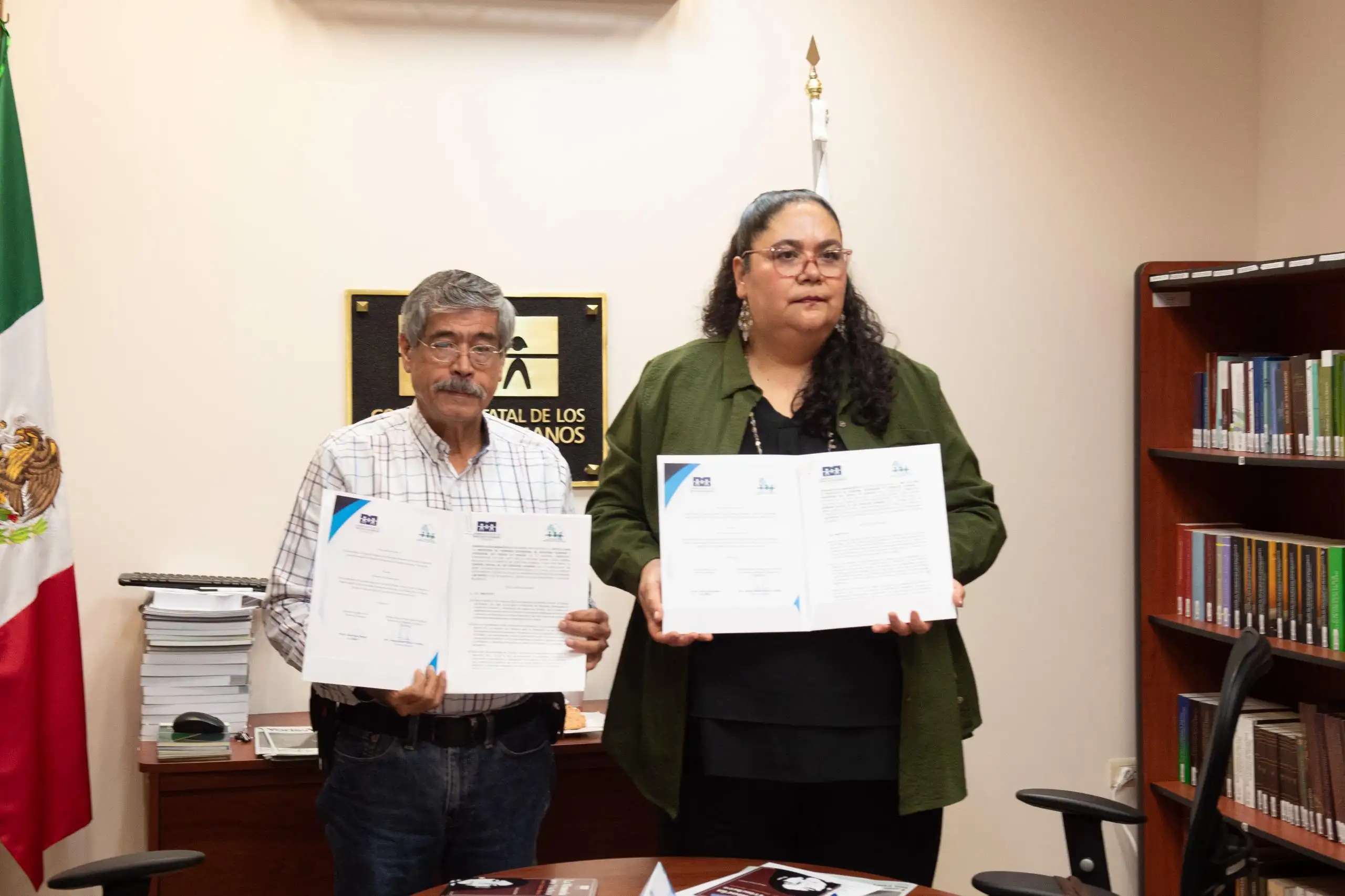 Renueva convenio el IPPPDDHyP y la CEDH Sinaloa