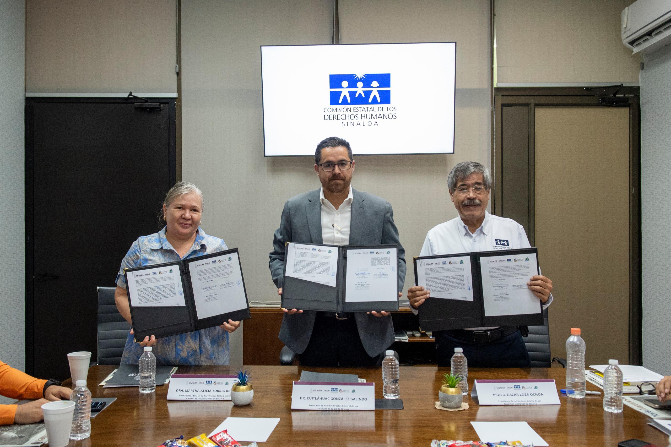 CEDH firma convenio de colaboración con la Secretaría de Salud 