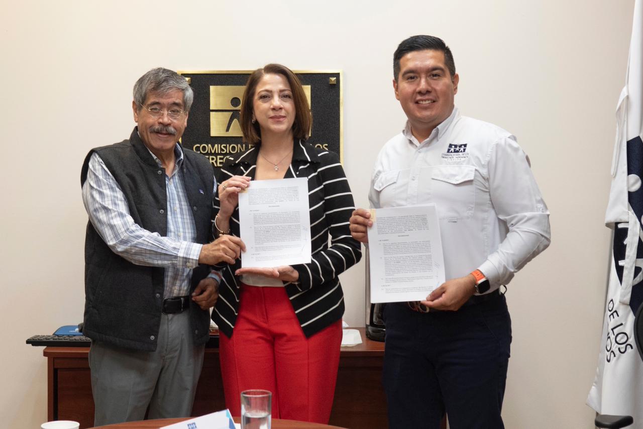 Órgano Interno de Control de la CEDH y SESEA firman convenio de colaboración