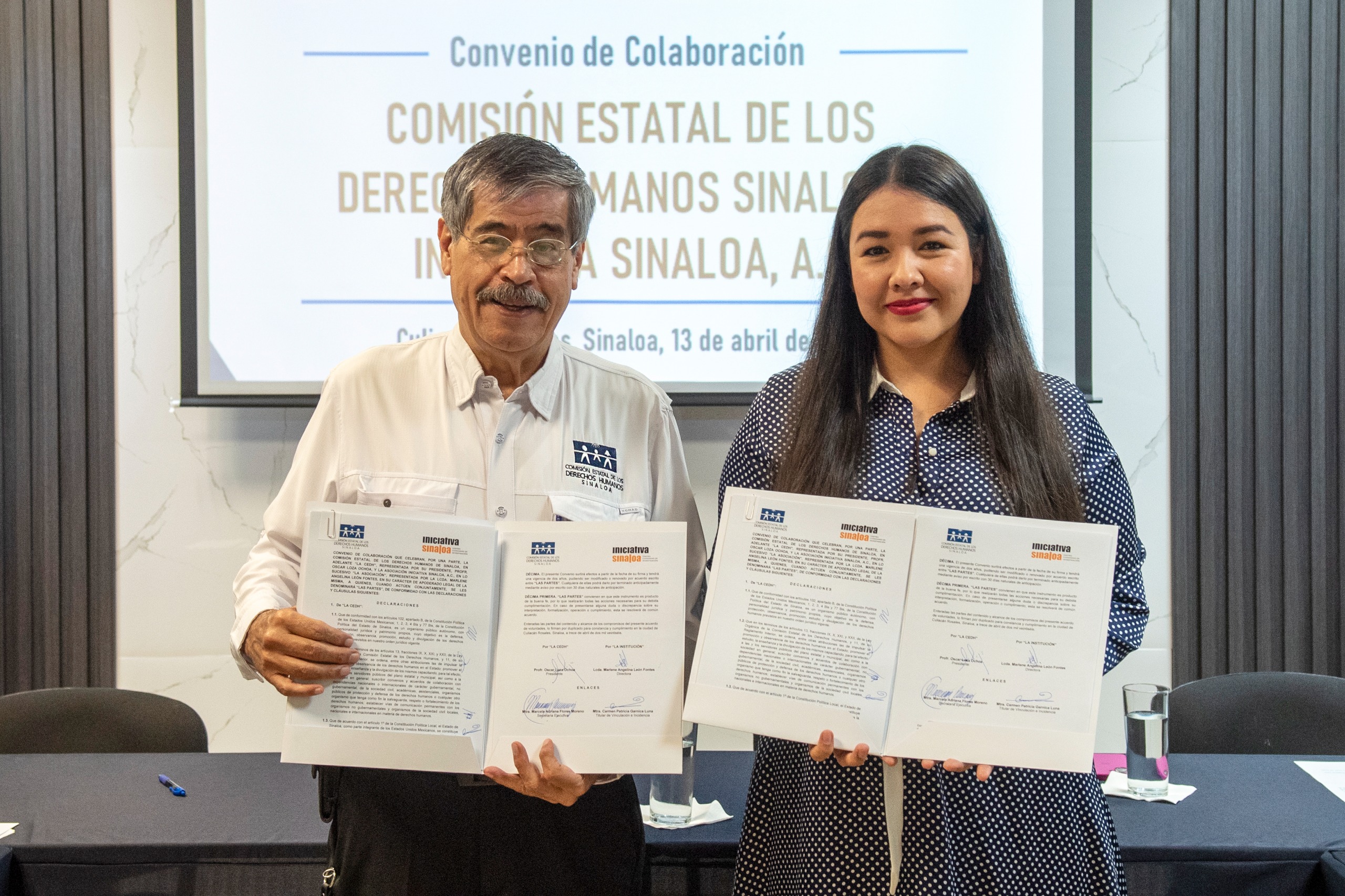 CEDH Sinaloa e Iniciativa Sinaloa firman convenio de colaboración