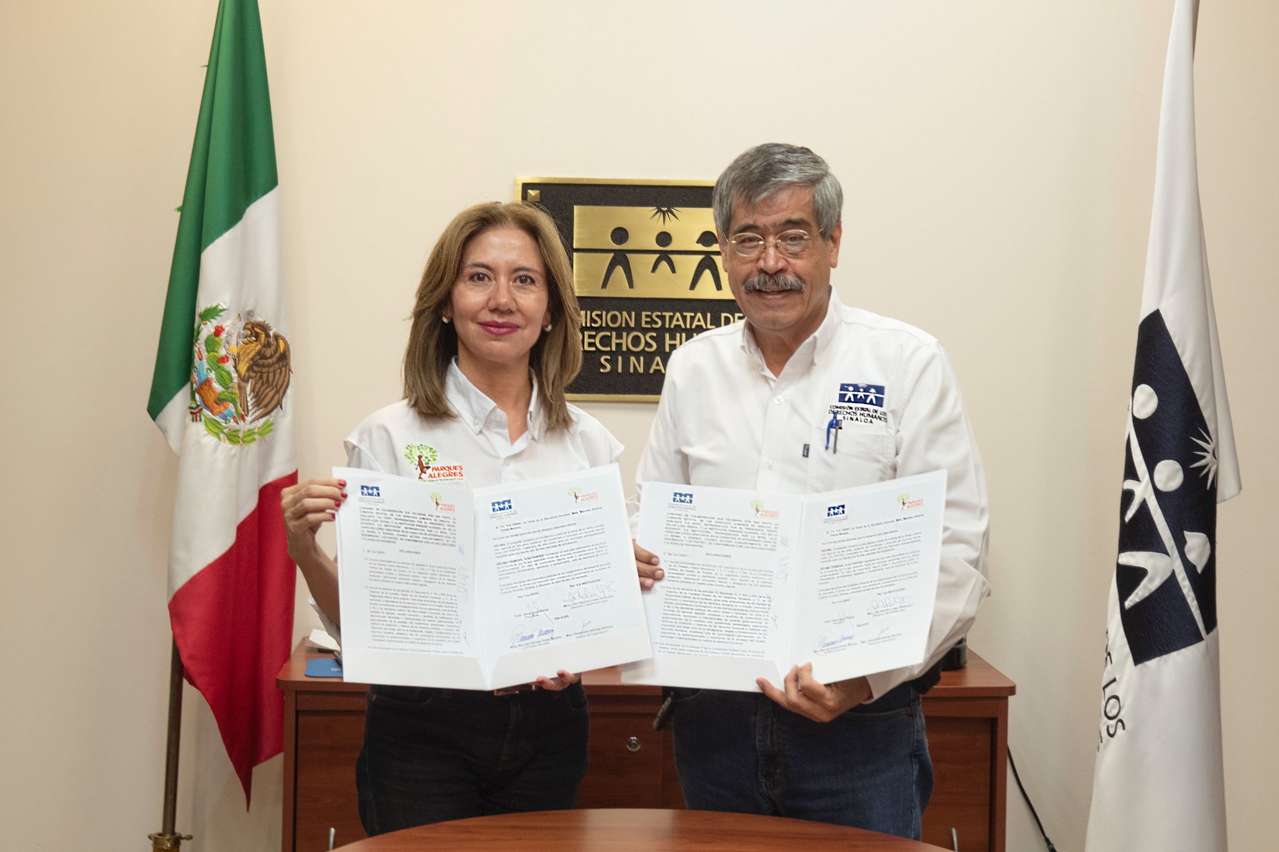 CEDH Sinaloa y Parques Alegres IAP suman esfuerzos para impulsar la promoción de los derechos humanos